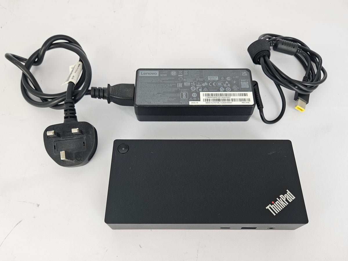 Lenovo ThinkPad USB-C Dock LDA-KP 40AY Docking Station + Genuine 90W PSU
